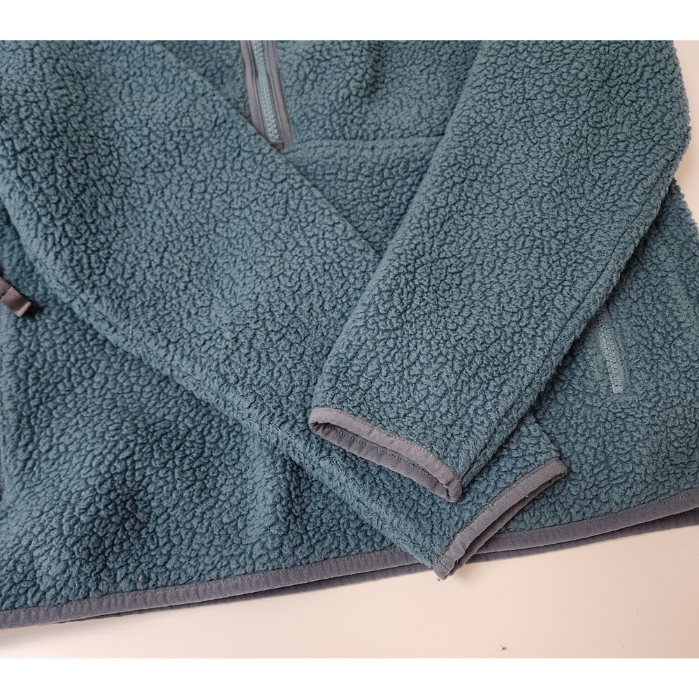 Patagonia Retro Pile Marsupial Fleece Pullover Womens S Turquoise 1/2 Zip - Picture 7 of 9